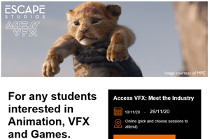 Interested in a career in the animation vfx or games industry live online events in november image