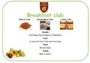 Breakfast club menu