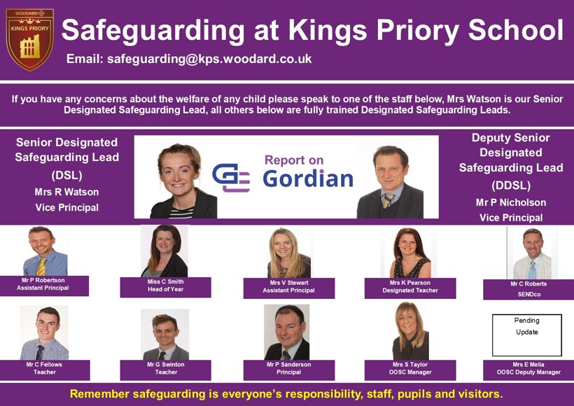 Safeguarding at kings priory school HP