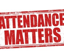Attendance matters grunge rubber stamp vector 20128359